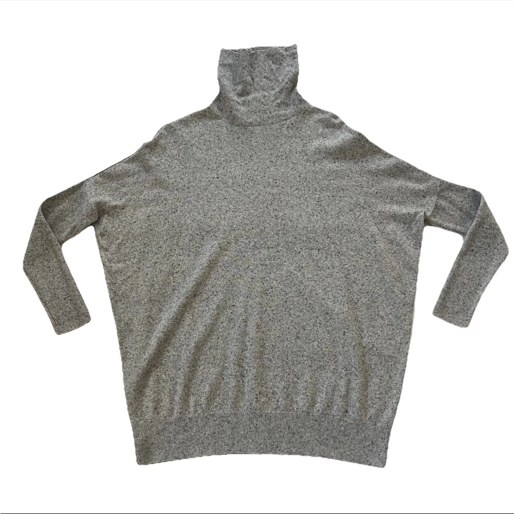 COS Grey Marled Turtleneck Sweater